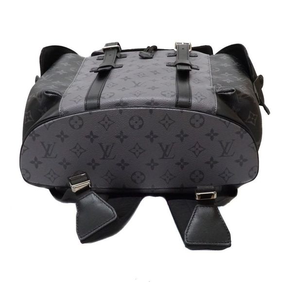 Louis Vuitton Christopher MM Rucksack Backpack Monogram Eclipse Black - Picture 4 of 13